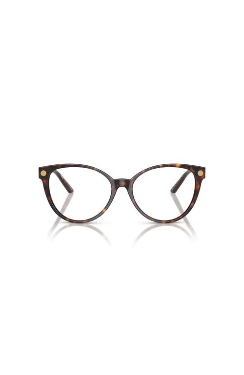 Versace 52mm Cat Eye Optical Glasses In Brown