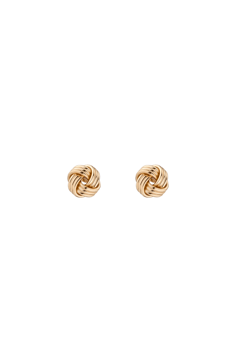 Aurate New York Gold Knot Stud Earrings, Main, color, 14K Yellow Gold