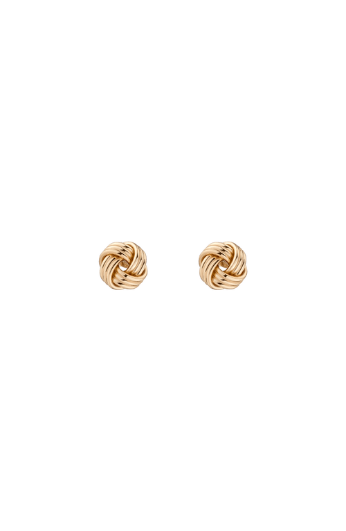 Aurate New York Gold Knot Stud Earrings in 14K Yellow Gold at Nordstrom, Size Small