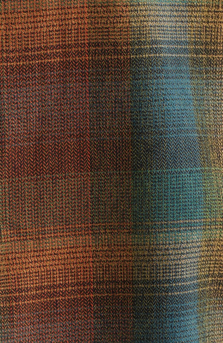 Service Works Plaid Resort Shirt, Alternate, color, Brown