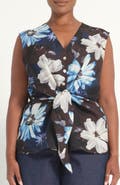 Estelle Aveline Floral Print Sleeveless Top