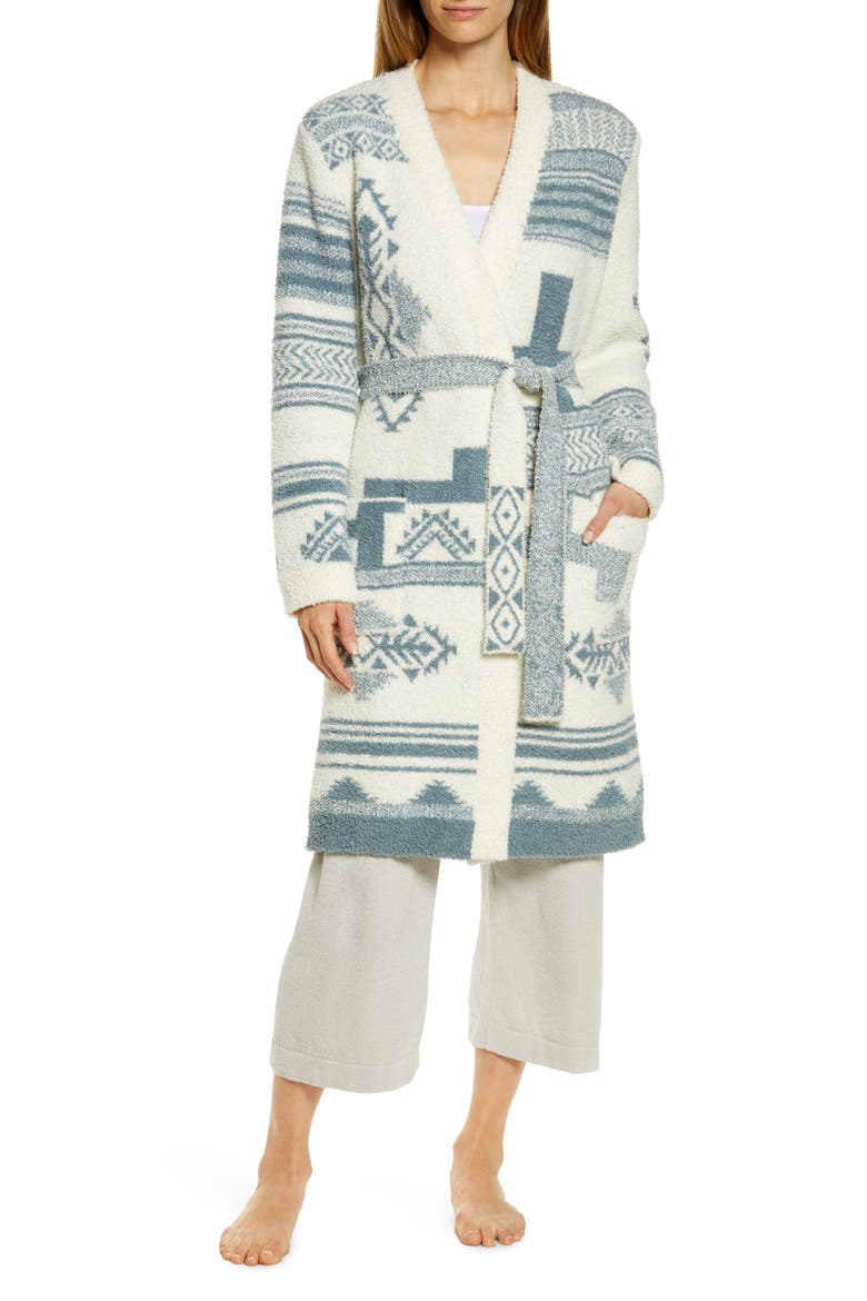 CozyChic™ Patchwork Robe, Main, color, CREAM/ DUSK