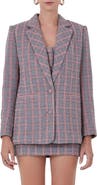 Endless Rose Plaid Tweed Blazer