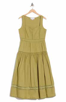 Maisie Cotton Poplin Midi Dress