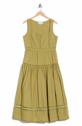 Maisie Cotton Poplin Midi Dress