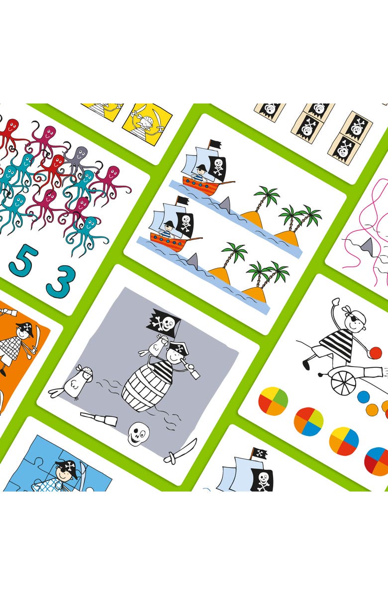 HABA Logic Case Extension Set Pirates for Ages 5+ Travel Games, Flash Cards for Kids, Brain Teaser Puzzle Games & Cool Card Games for Kids, Alternate, color,