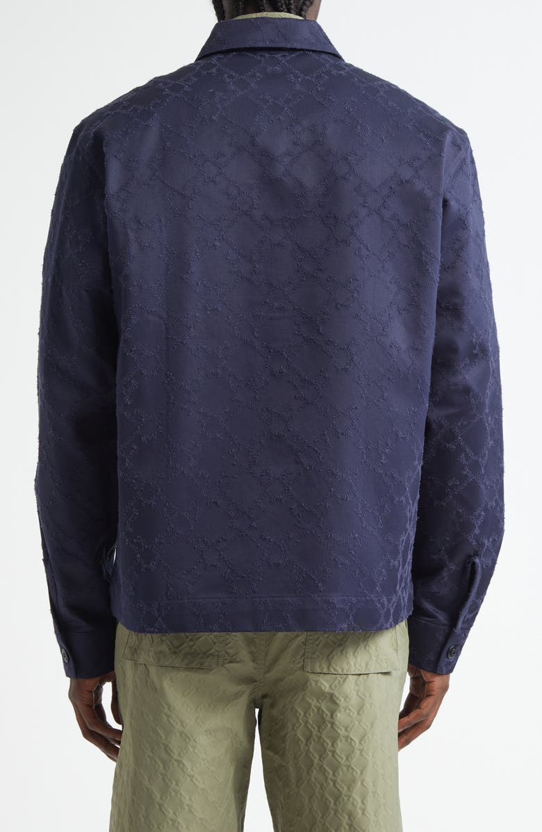 Givenchy Monogram 72 Military Shirt, Alternate, color, Navy