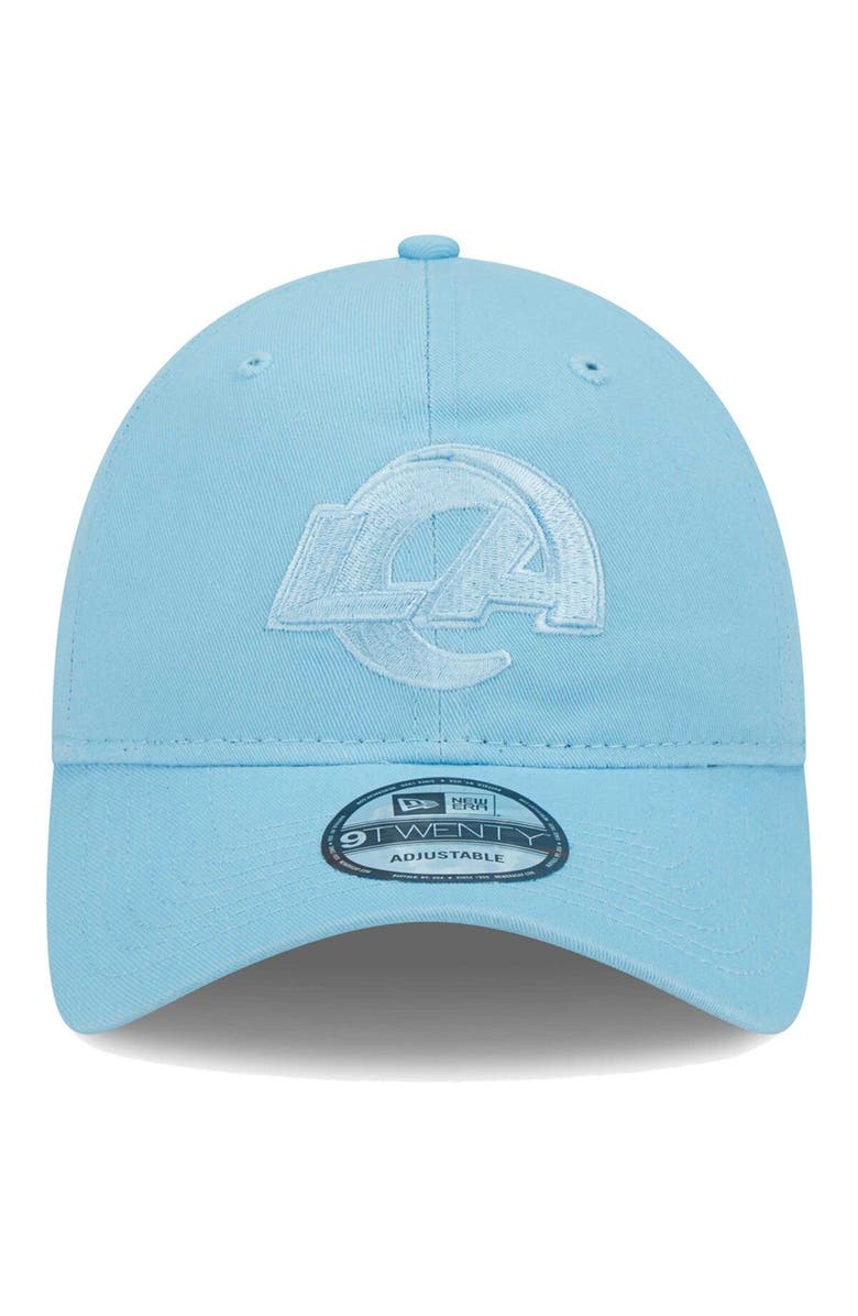 New Era Men's New Era  Light Blue Los Angeles Rams Core Classic 2.0 Brights 9TWENTY Adjustable Hat, Alternate, color, Light Blue