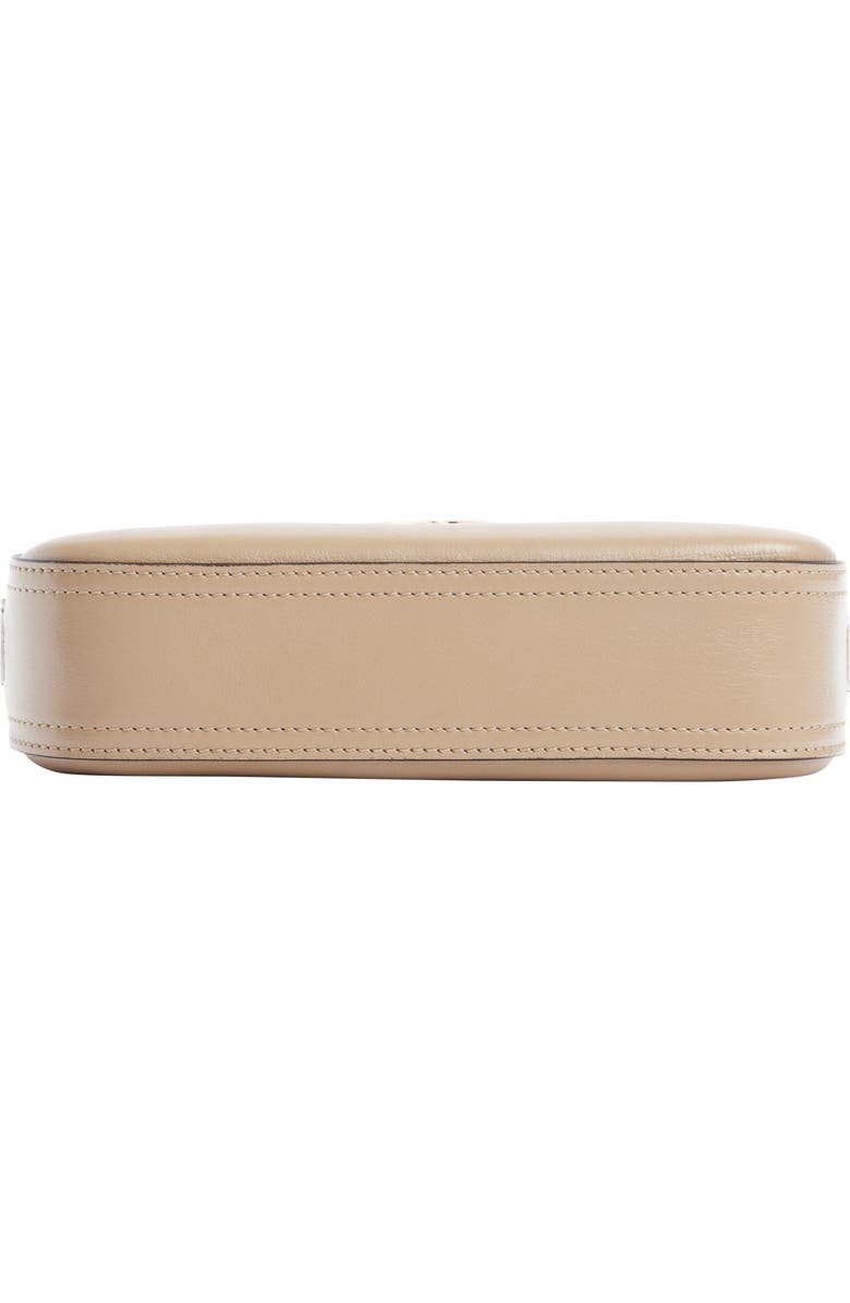 Chloé Mini Horse Medal Leather Shoulder Bag, Alternate, color, Boyish Brown