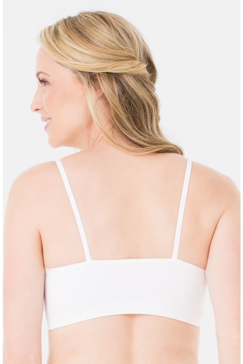 Ingrid & Isabel® Seamless Maternity Sleep Bra, Alternate, color, WHITE