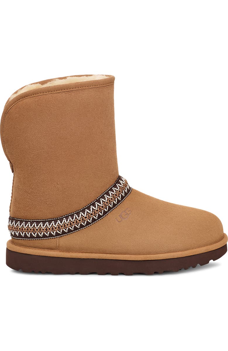 UGG<sup>®</sup> Classic Short Crescent Bootie, Alternate, color, Che