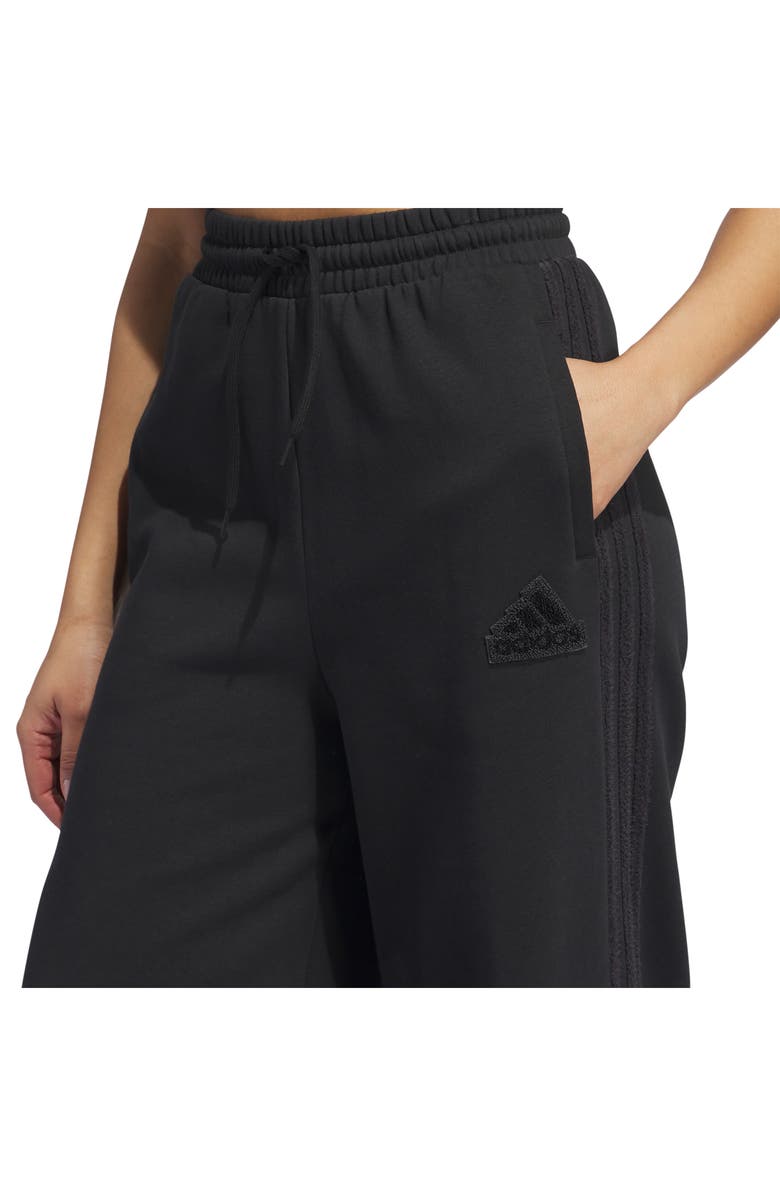 adidas Coze 3-Stripes Wide Leg Sweatpants, Alternate, color, 