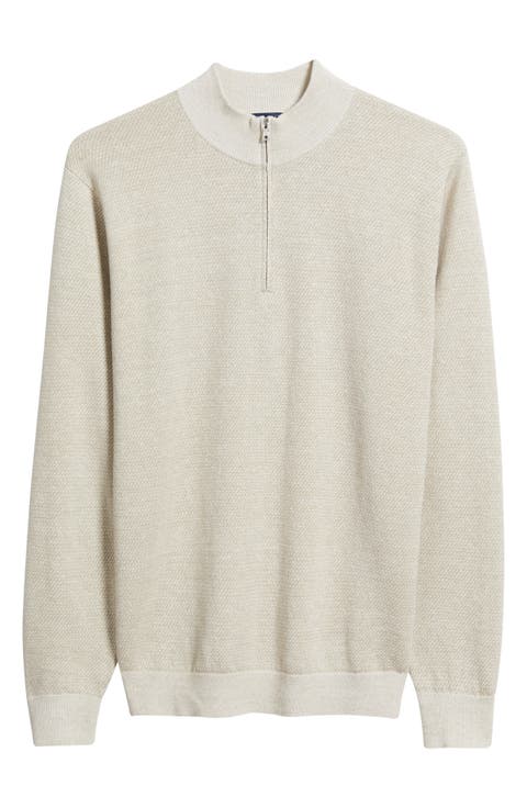 Crown Crafted Barlow Merino Wool Blend Quarter Zip Sweater