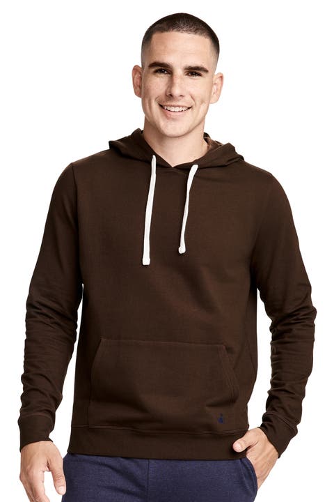 Men's Lightweight Cotton Blend Fleece Hoodie