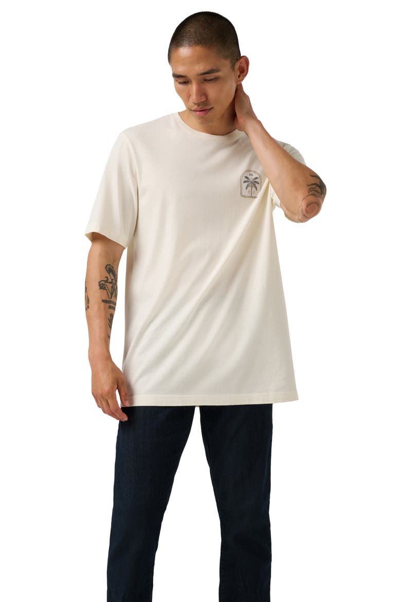 Coastline Graphic T-Shirt, Alternate, color, ANTIQUE WHITE