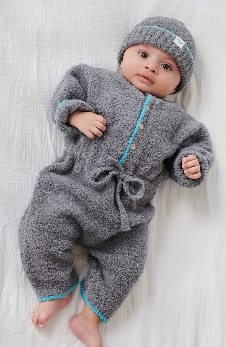 7 A.M. Enfant Kids' Fuzzy Beanie, Alternate, color, Gris