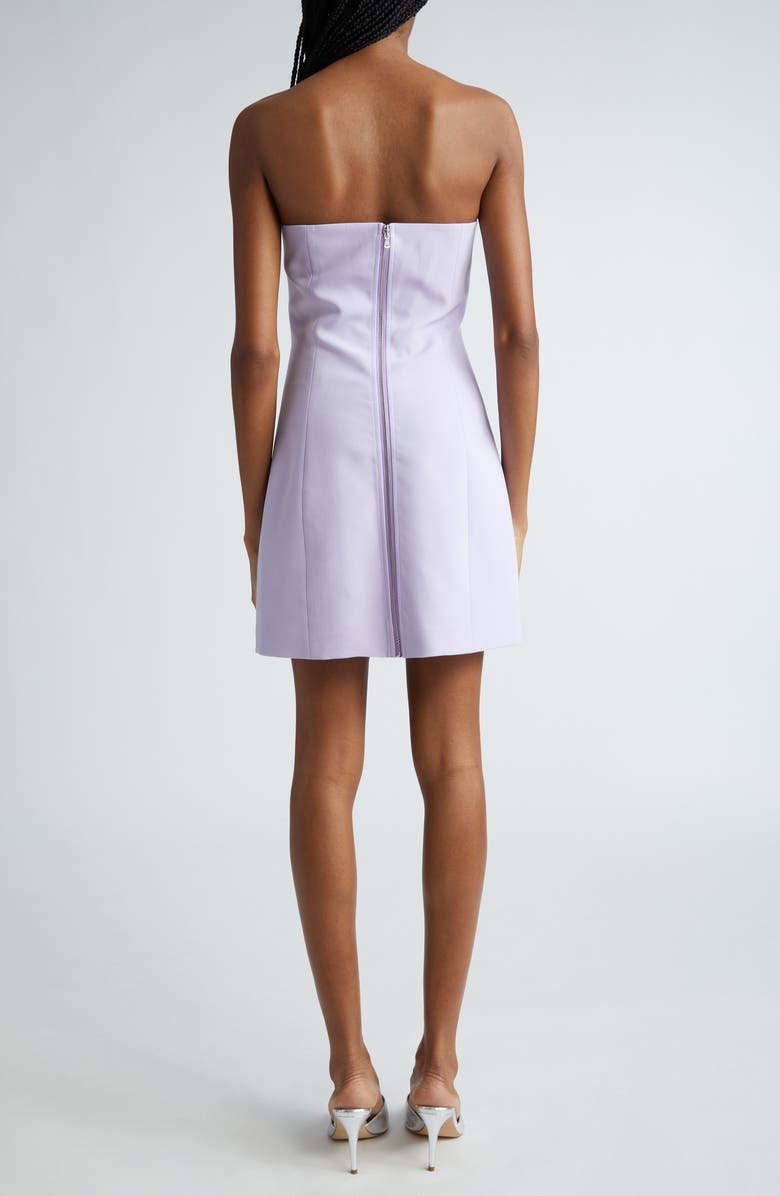 L'AGENCE Felda Strapless Minidress, Alternate, color, Pale Lilac