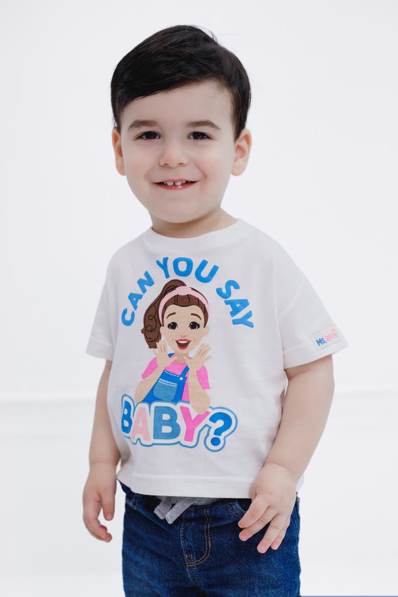Short Sleeve Graphic T-Shirt, Alternate, color, Tusk Ms Rachel Baby