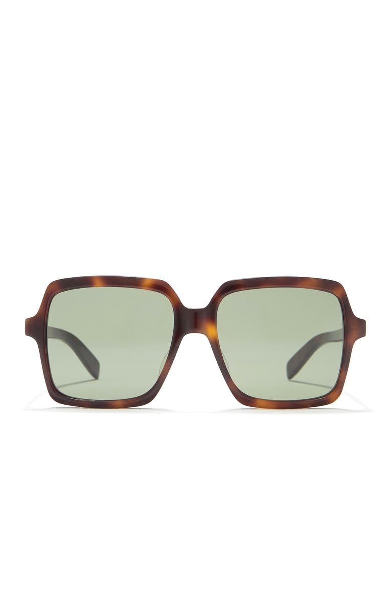 Saint Laurent 56mm Oversized Square Sunglasses, Alternate, color,