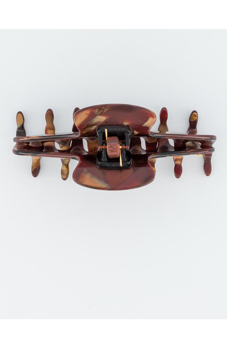Alexandre de Paris Effet Speciaux Large Acetate Hair Clip, Alternate, color, Dark Brown