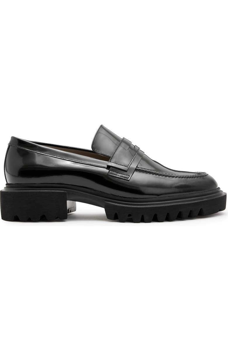 AllSaints Vinni Lug Penny Loafer, Alternate, color,