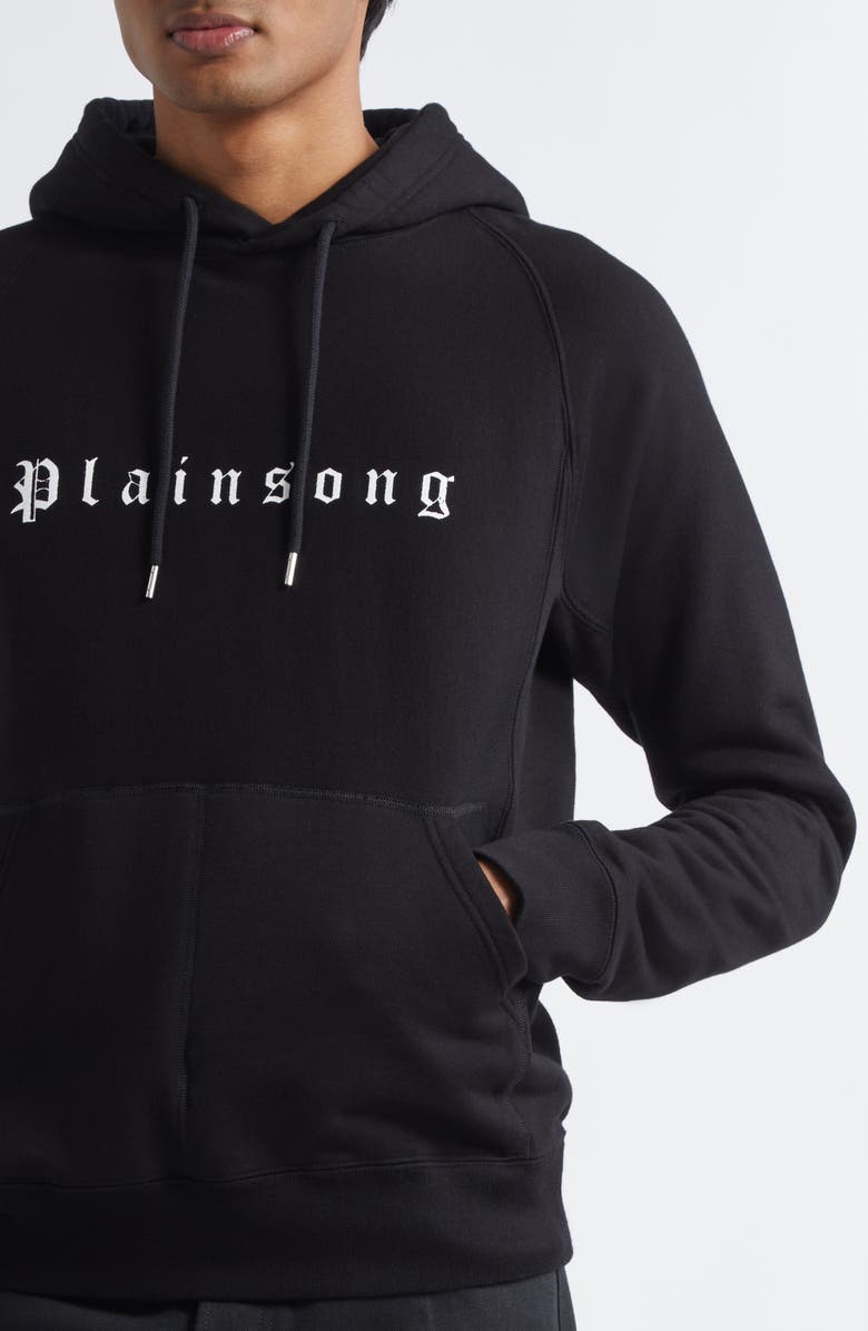 TAKAHIROMIYASHITA TheSoloist. Plainsong Graphic Hoodie, Alternate, color, Black