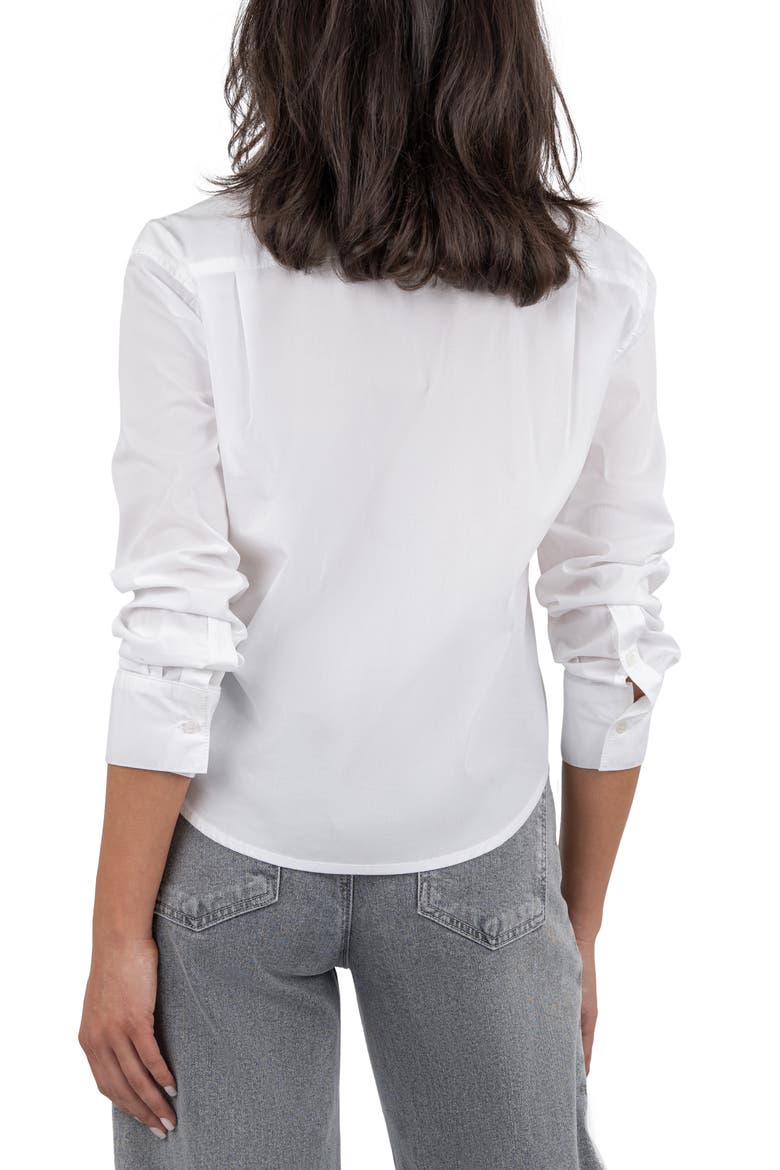 Milla Crop Shirt, Alternate, color, OPTIC WHITE