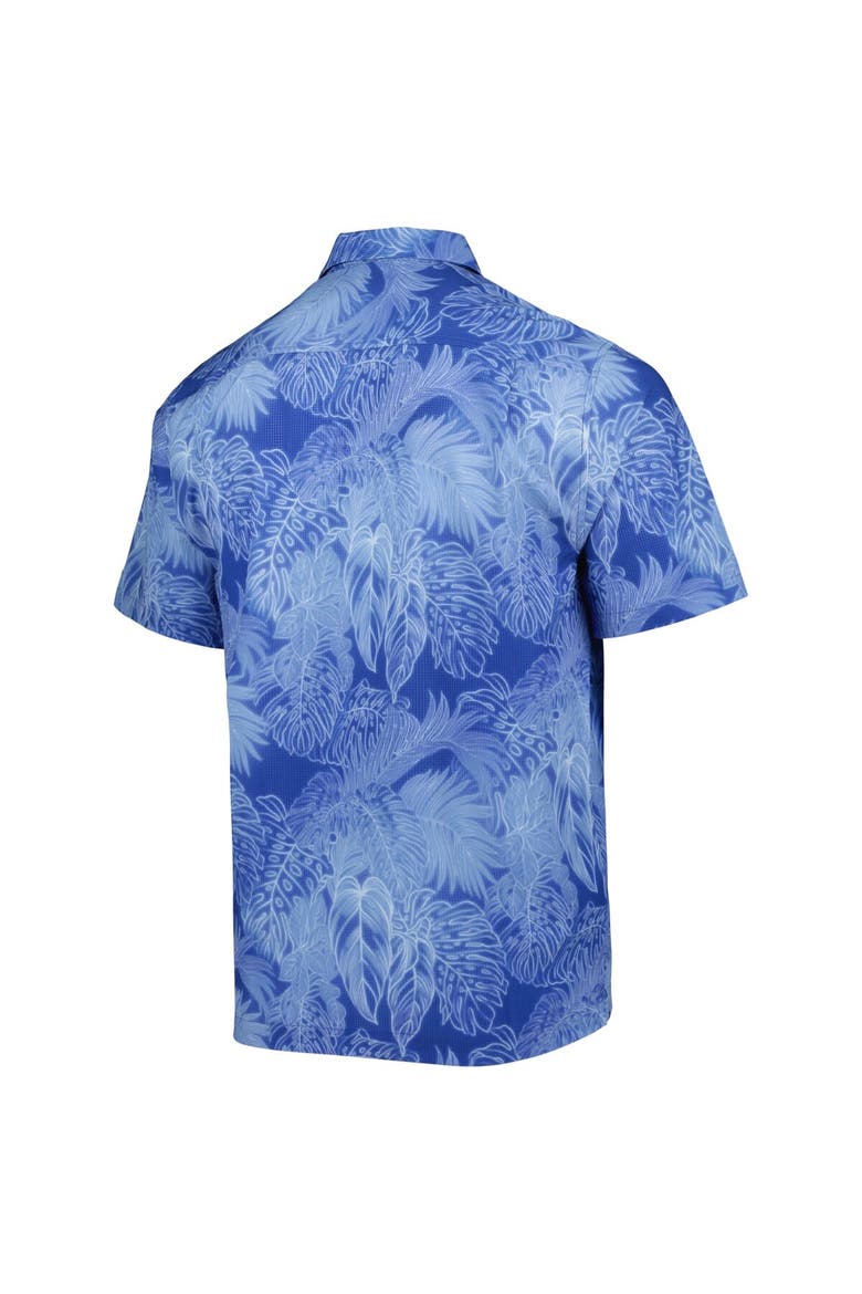 Men's Tommy Bahama Royal Kentucky Wildcats Big & Tall Coast Luminescent Fronds IslandZone Button-Up Camp Shirt, Alternate, color, Royal