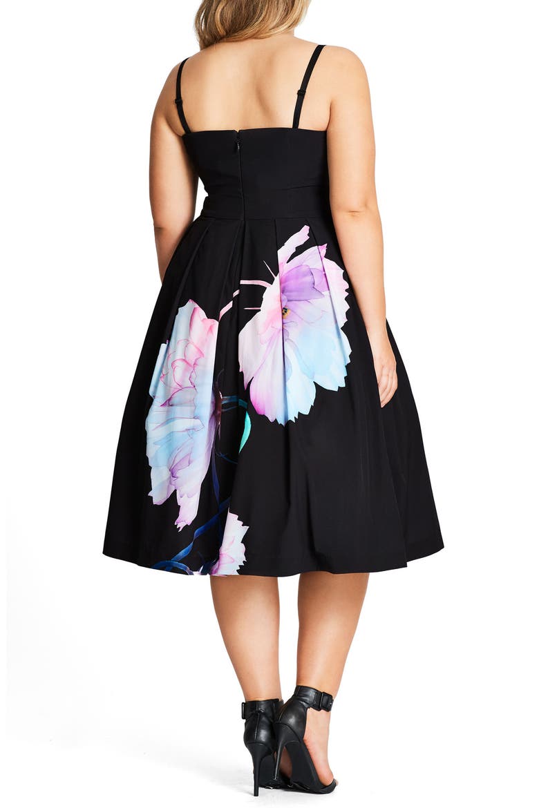 Pretty Bloom Convertible Sundress, Alternate, color, BLACK