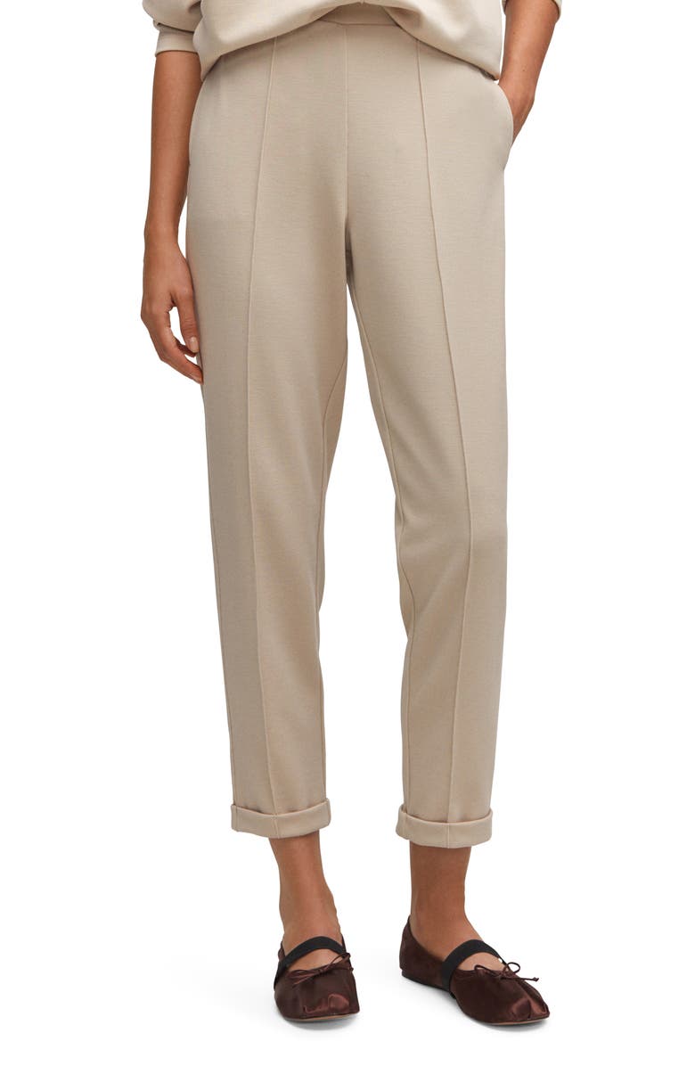 MANGO Seam Detail Cuff Lounge Pants, Main, color, 