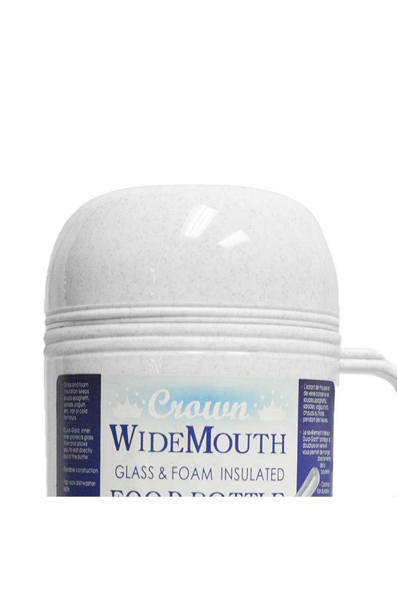 1.0L Wide Mouth Glass Vacuum/Foam Insulated Thermos, Alternate, color, Silver