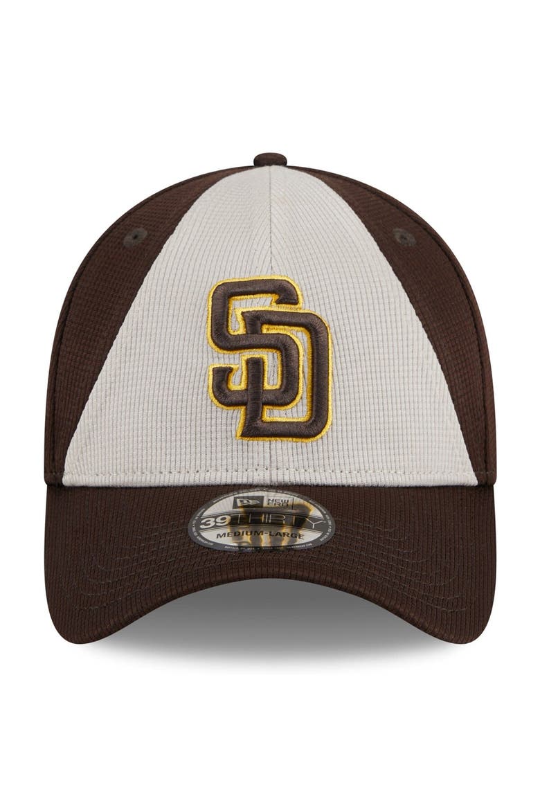 Men's New Era  Brown San Diego Padres 2024 Batting Practice 39THIRTY Flex Hat, Alternate, color, Brown