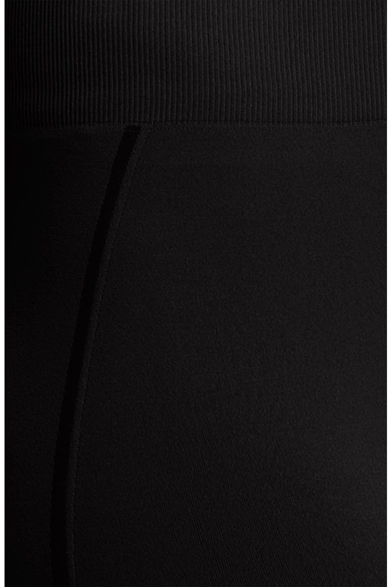 'Hot' Seamless Capris, Alternate, color, BLACK