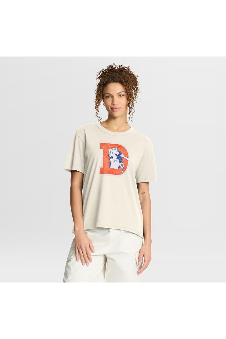 Women's Fanatics Cream Denver Broncos Dove Legacy T-Shirt, Main, color, Cream