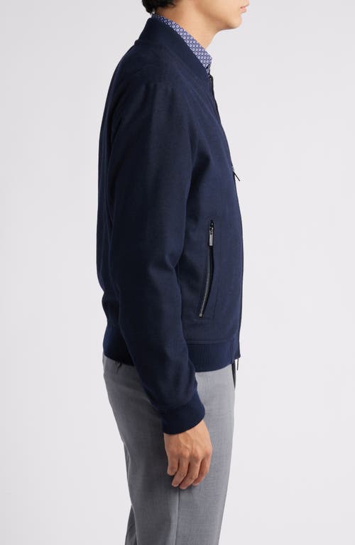 Hugo Boss Boss Hanry Bomber Jacket In Dark Blue