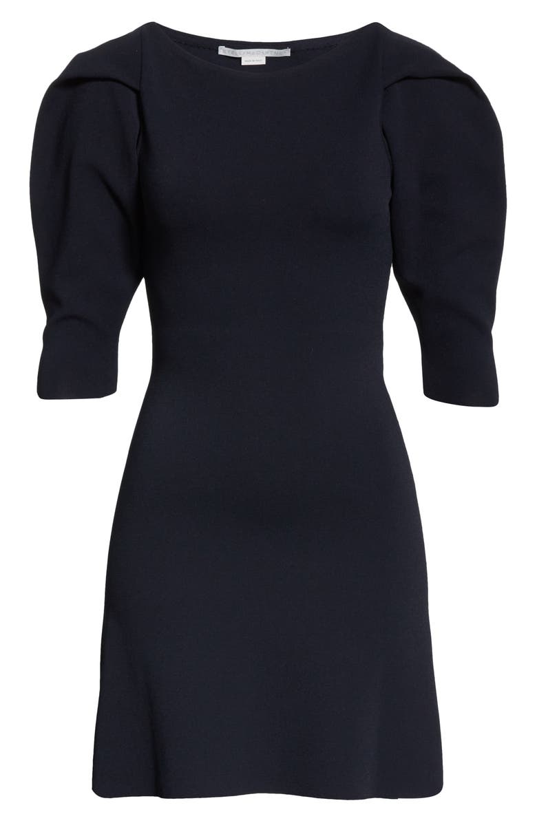 Stella McCartney Puff Sleeve Compact Knit Minidress, Alternate, color, 