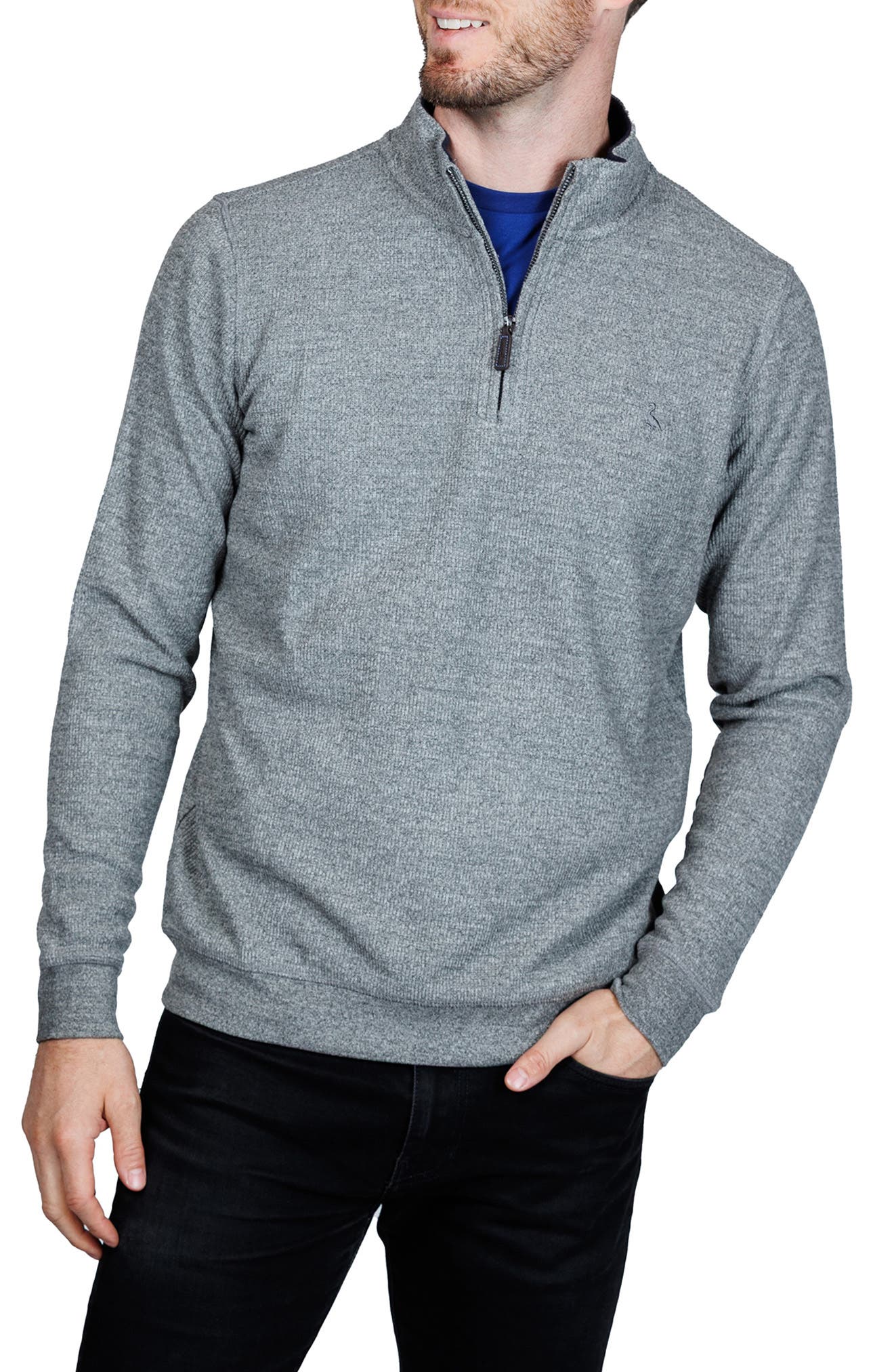 TailorByrd Quarter Zip Cozy Knit Pullover