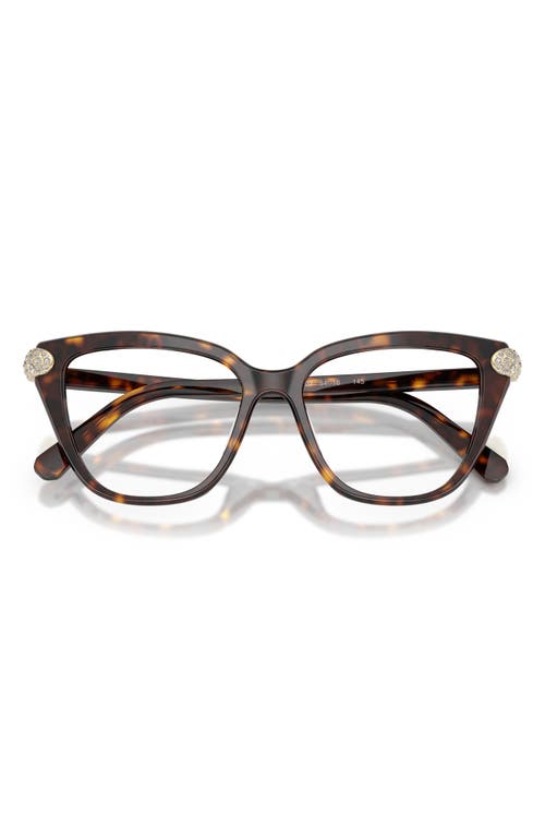 Swarovski 53mm Phantos Optical Glasses In Brown
