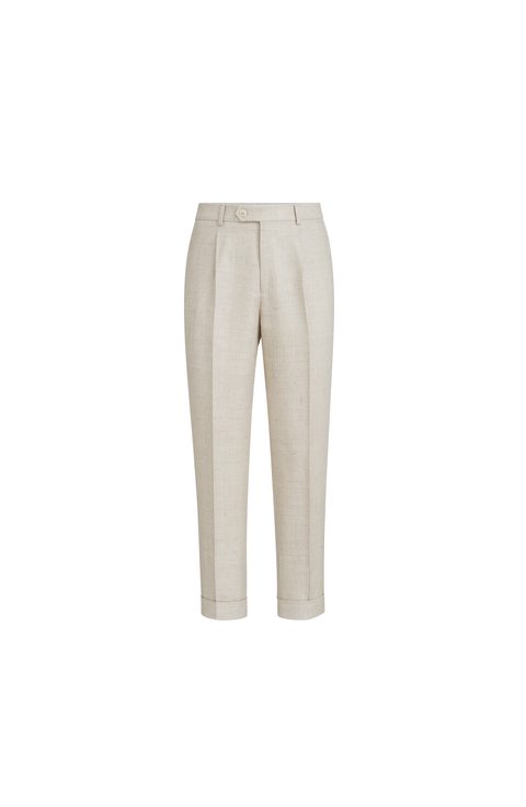 Trousers with pleats