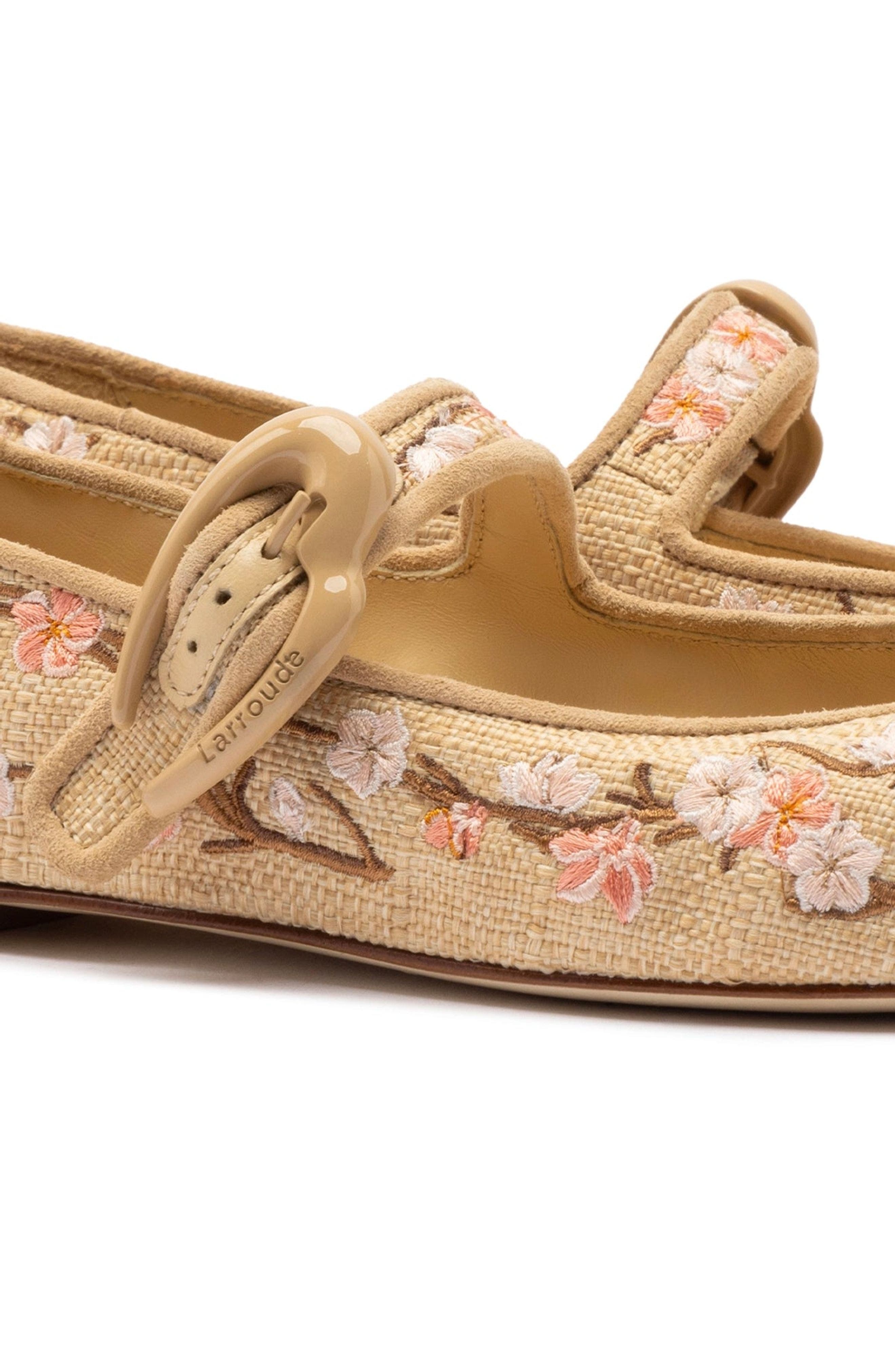 Verona Ballet Flat, Alternate, color, Beige Sakura Print