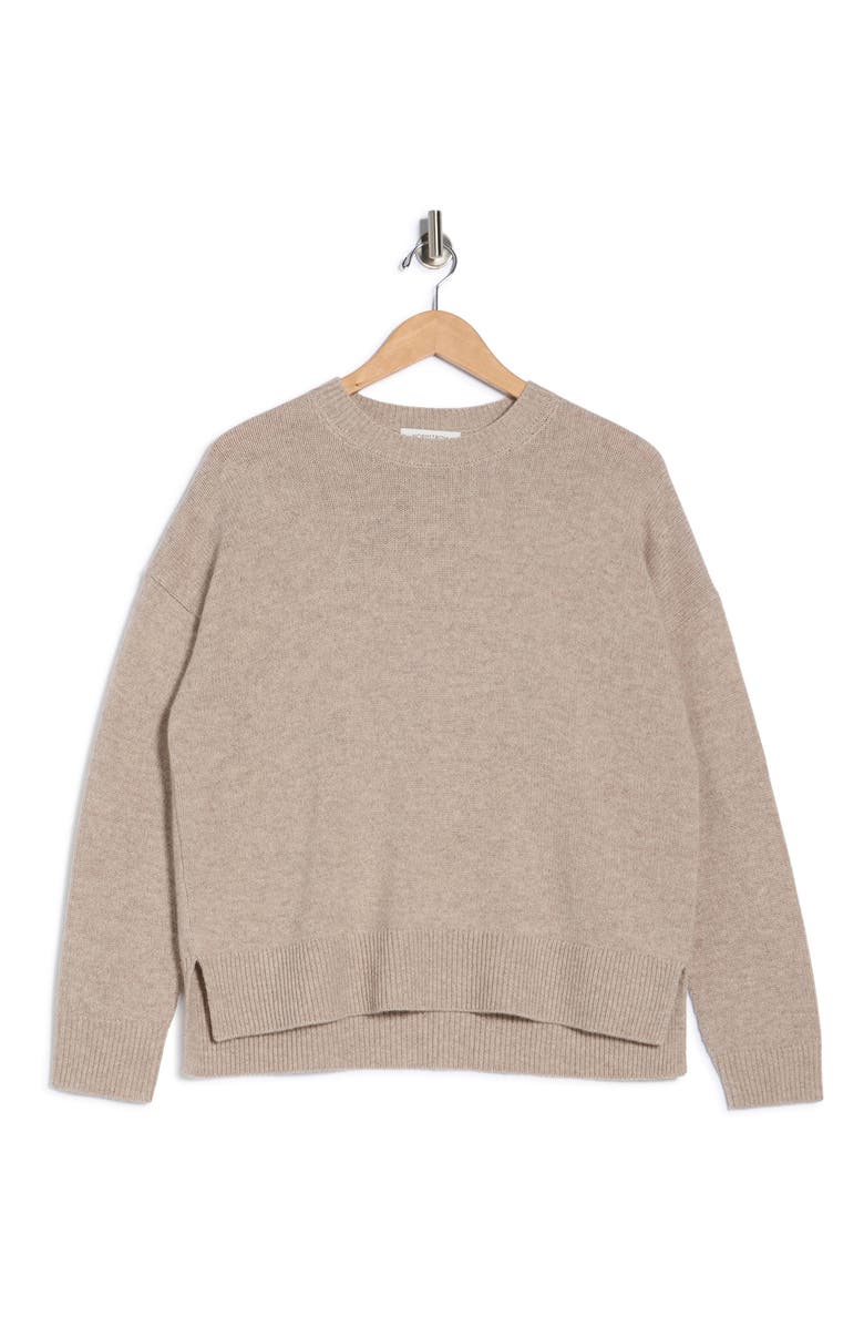 Nordstrom Wool & Cashmere Blend Sweater, Alternate, color, Beige Hummus Heather