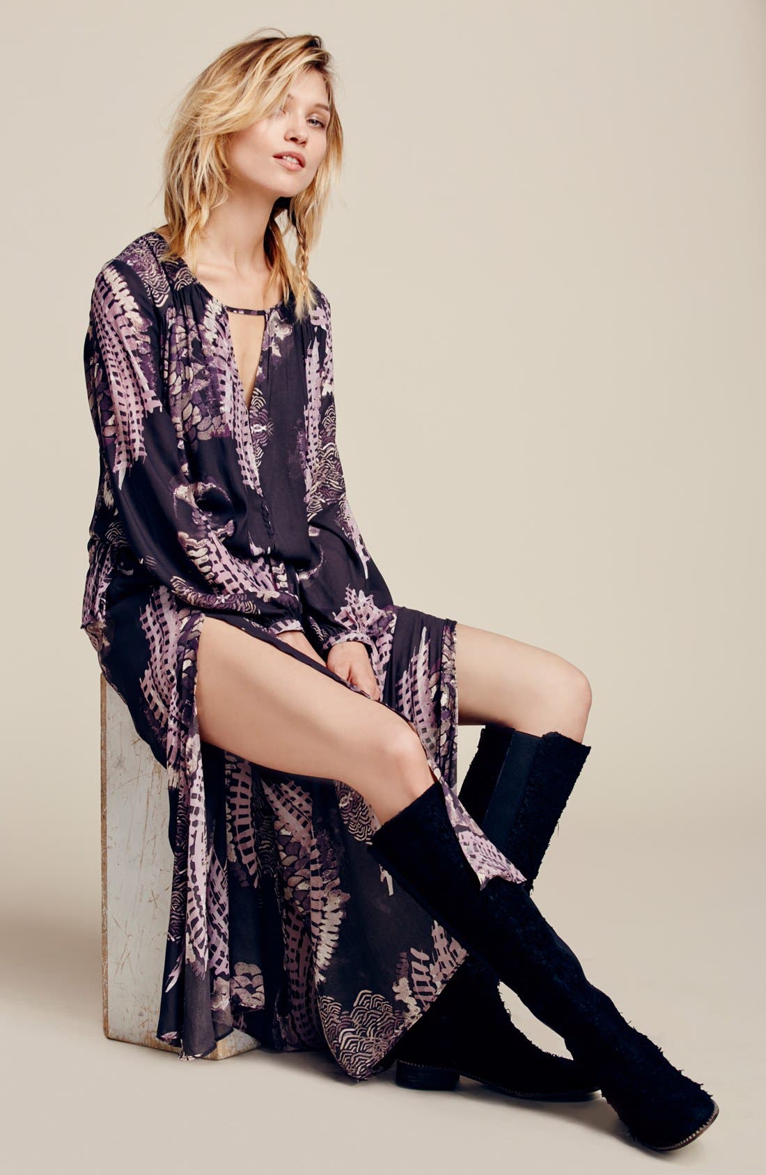 'Callow' Tall Boot, Alternate, color, SAND LEATHER