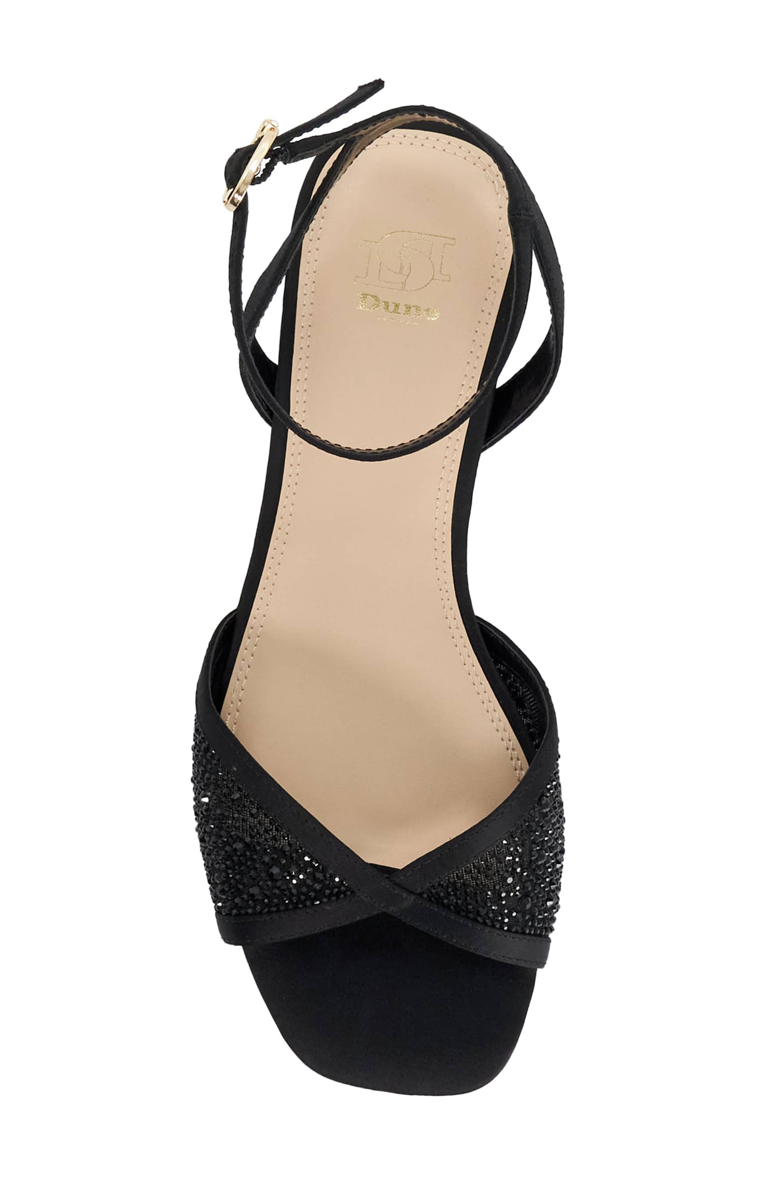 Dune London <p>Naxxos Crystal Embellished Sandal (Women)</p>, Alternate, color, Black