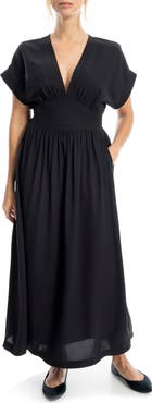 MAX STUDIO V-Neck Maxi Dress