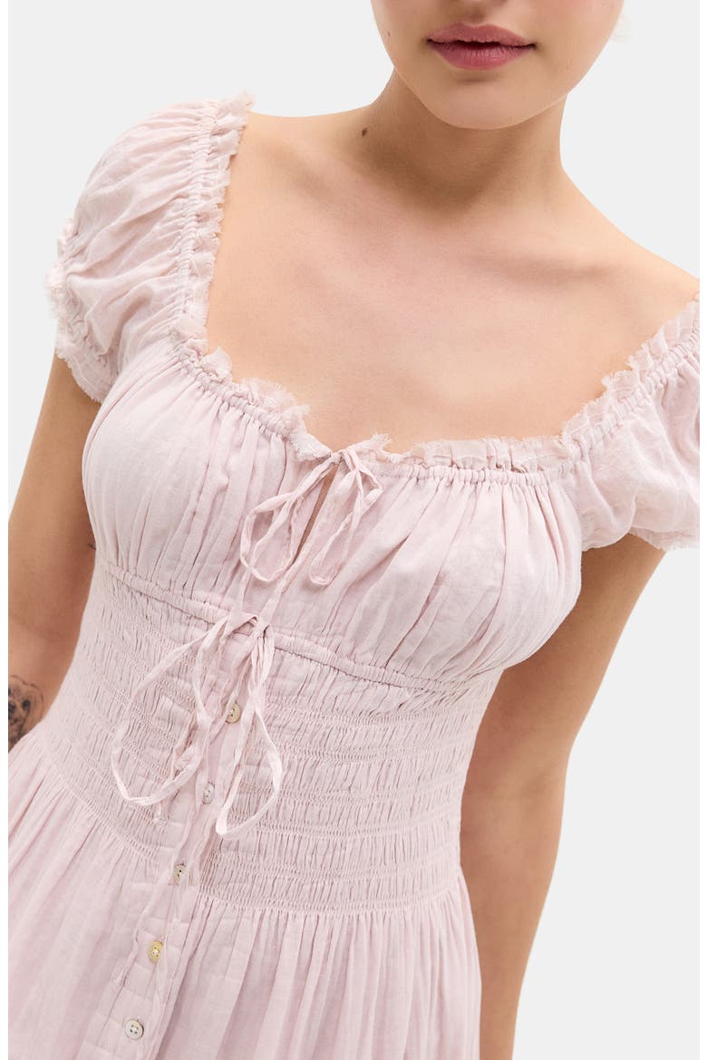 Samira Smocked Ombré Maxi Dress, Alternate, color, PINK