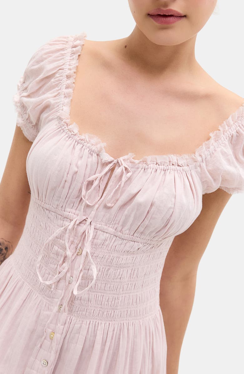 BDG Urban Outfitters Samira Smocked Ombré Maxi Dress, Alternate, color, Pink