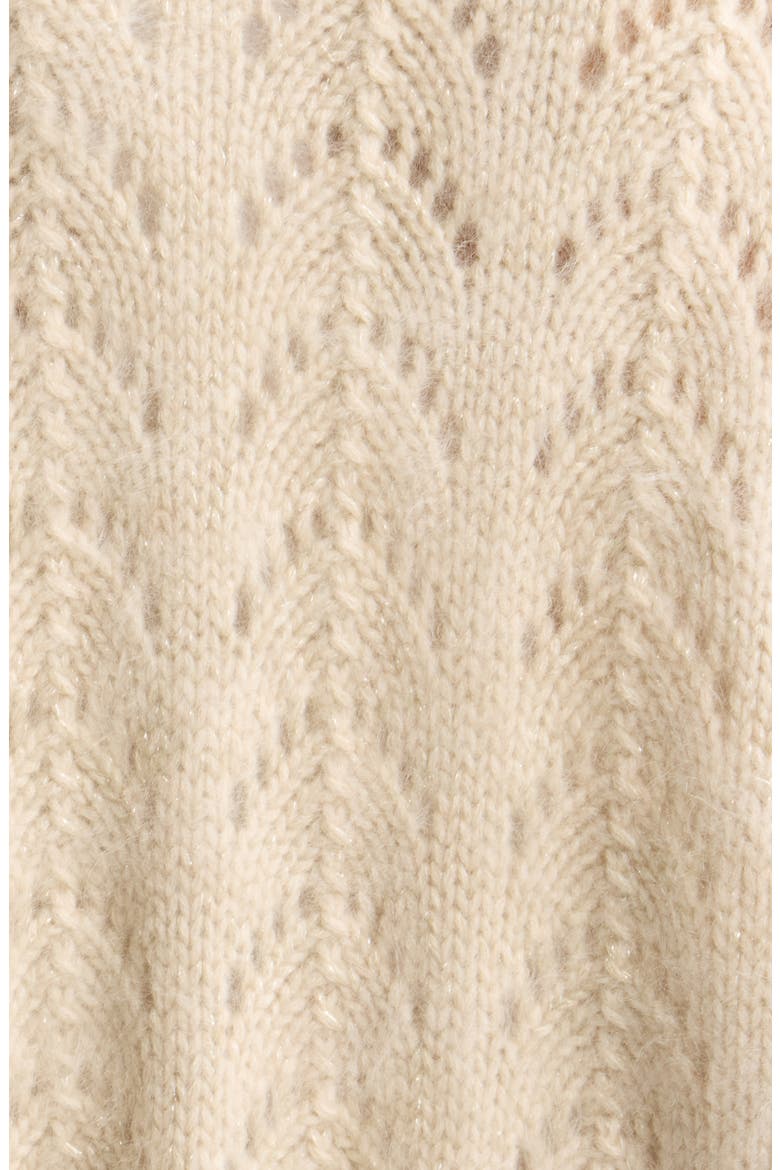 Airy Zip Cardigan, Alternate, color, BISCUIT