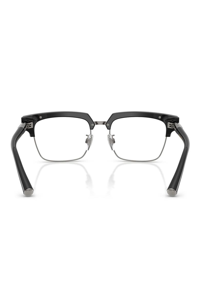 54mm Square Optical Glasses, Alternate, color, BLACK / PHOTO CLEAR