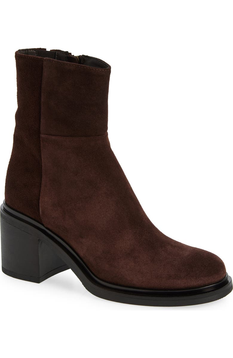 Cordani Brennen Genuine Suede Block Heel Bootie, Main, color, Camoscio Tmoro