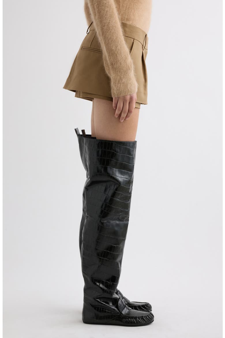 Ikka Layered Pleated Cotton Sateen Skort, Alternate, color, CAMEL BROWN